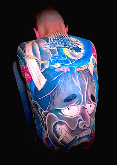 Calypso-Tattoo - Gallery - Tattoo Artist Portfolio - Calypso Saga, Noah mask full back piece