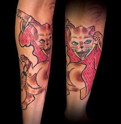 Calypso-Tattoo - Gallery - cat Japanese tattoo