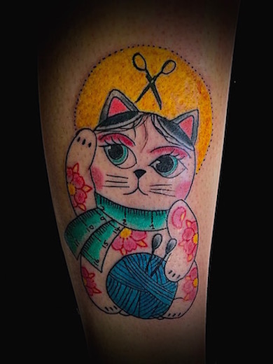 Calypso-Tattoo - Gallery - Japanese Tattoo,Lucky Cat