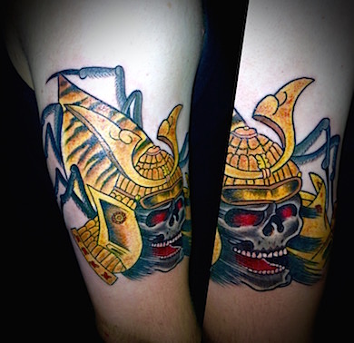 Calypso-Tattoo - Gallery - spider samurai arm tattoo